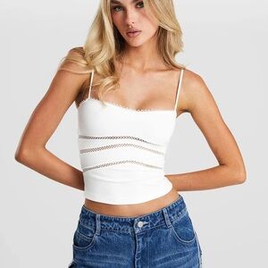 ISO Sasha Terese Esme Top White